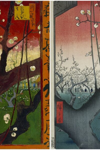 pruno in fiore confronto tra van gogh e hiroshige