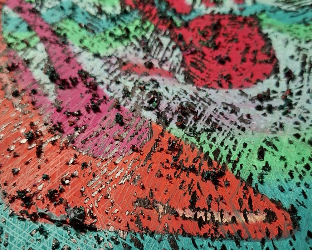 attività laboratorio 25 novembre per ragazzi, scarpe rosse a graffito