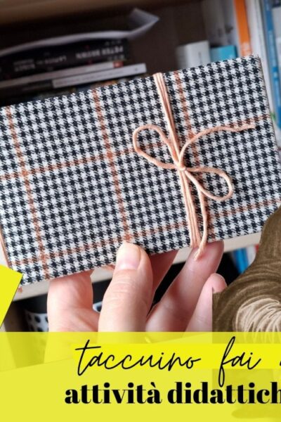 taccuino da disegno fai da te con materiali di riciclo. attività didattica completa di arte ed educazione civica